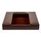 Dacasso Chocolate Brown Leatherette Enhanced Conference Room Organizer AG-3390 - alternate 3